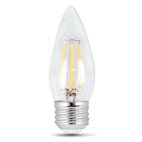 LED 4.5W Torpedo E26 Filament Clear DIM 27K (Case of 6 2-Packs) 61754-FETc