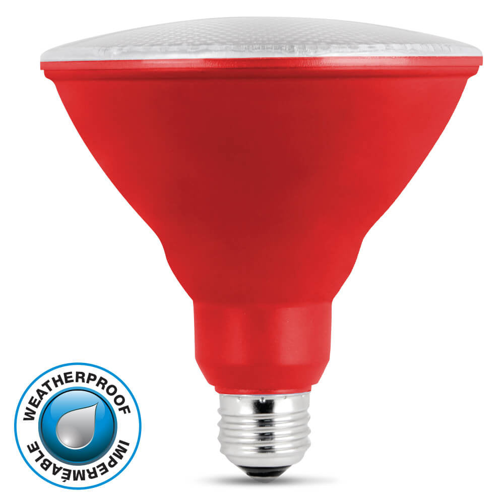 LED 5W PAR38 Red Flood 10K Wet (4 Pack) 61716-FETc