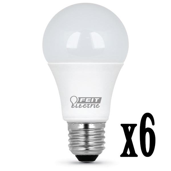 11.2W LED A19 (75W Equivalent) 11000hr 27K 1100 Lumen (6 Pack) 64707-FETc