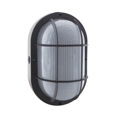 10W LED Bulkhead Wall Light (90W Equivalent) 5000K Black 64878-LD