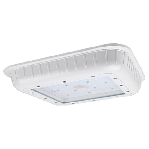46W LED Gas Station Canopy (250W Equivalent) 5513 Lumens 5000K Dimmable DLC IP65 64885-LD
