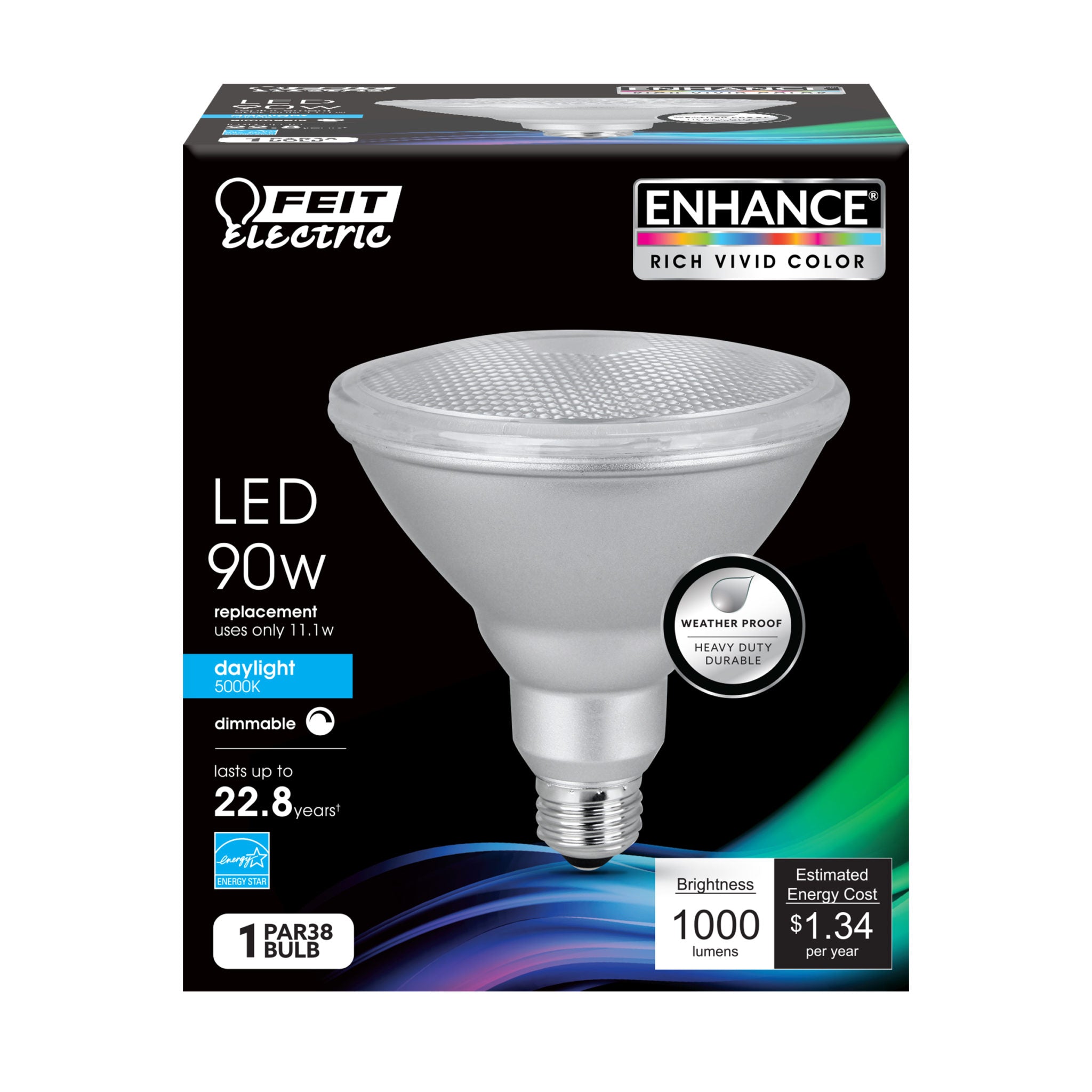 LED 14W (90W Equivalent) PAR38 Flood 5000K (4 PACK) 61546-FETc
