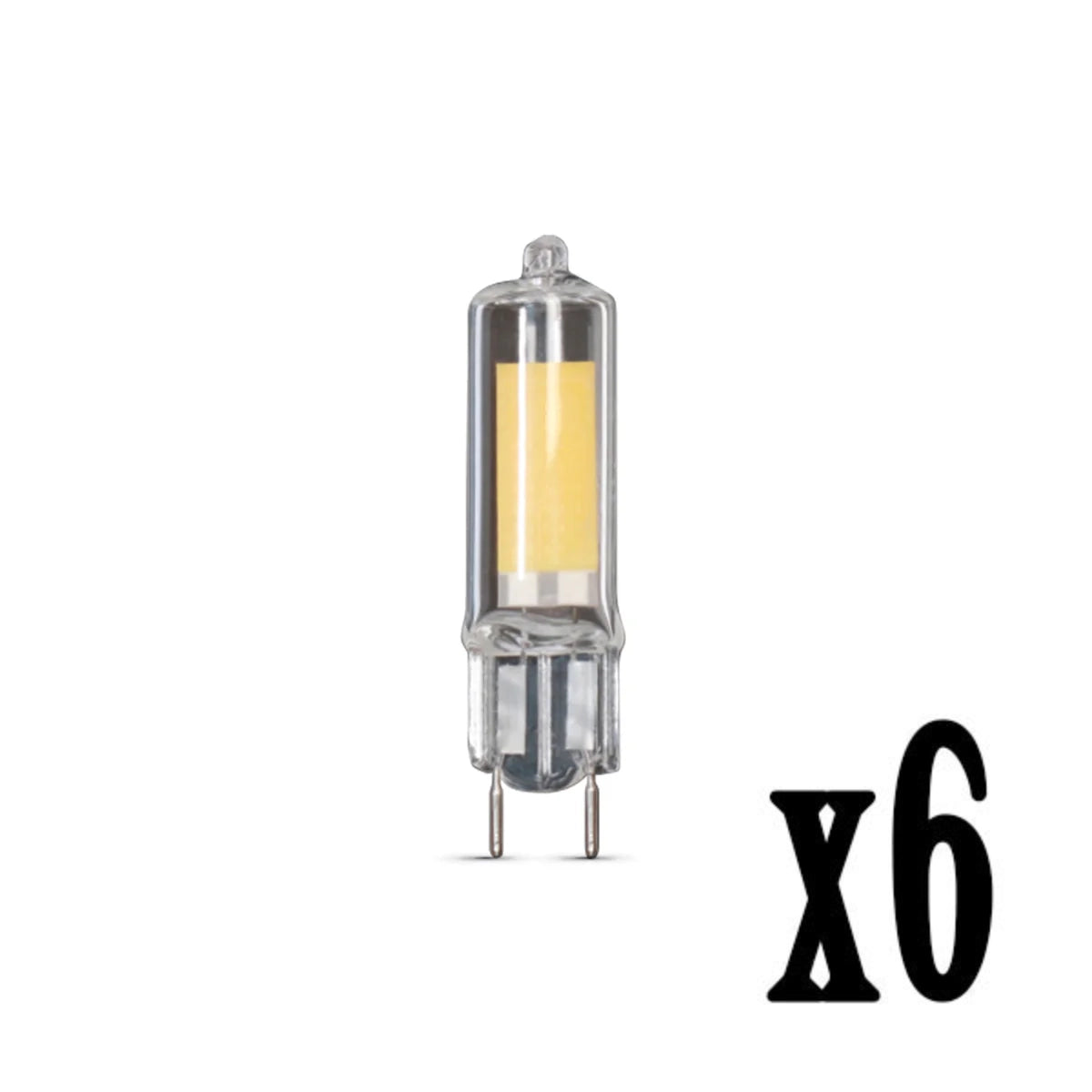 Feit LED 2.3W G8 120V (25W Equiv) 3000K (6 Pack) 61831-FETc