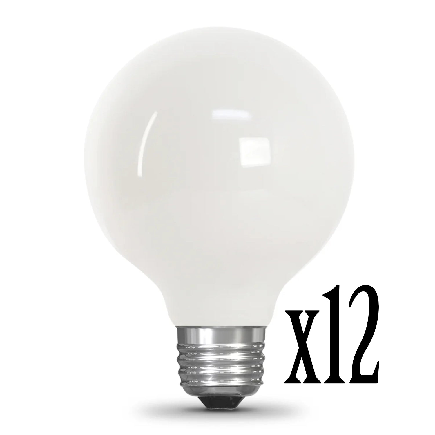 LED 2.5W G25 Filament Frost Globe Dimmable 2700K (12 Pack) 64422-FETc
