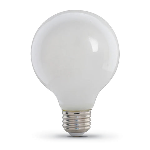 5.5W (60W Equiv) G25 Frost Dimmable LED Light Bulb 3-Pack (Case of 4 3-Packs) - 61685-FETc