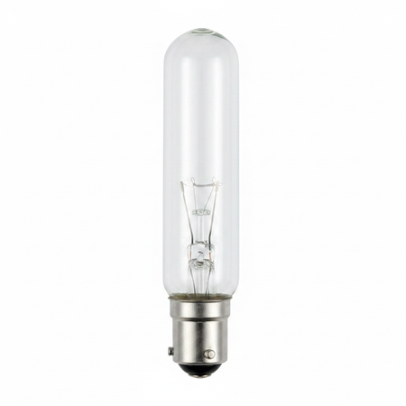 Light bulb on white background