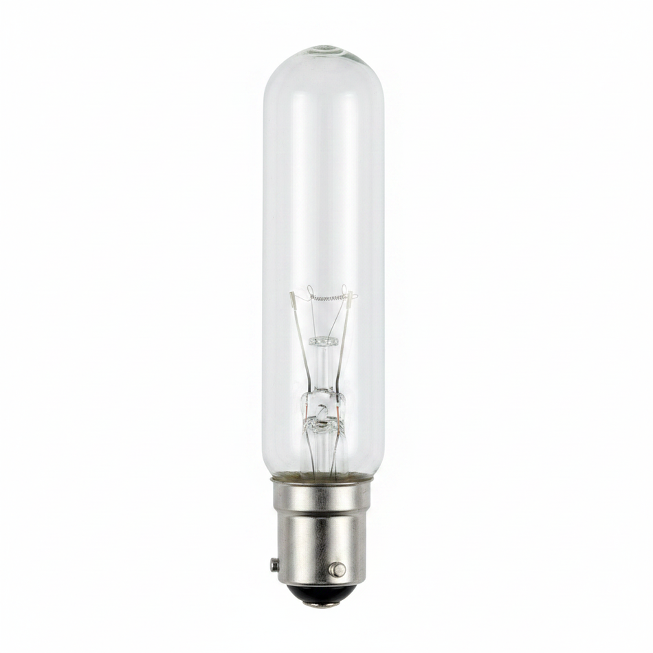 Light bulb on white background