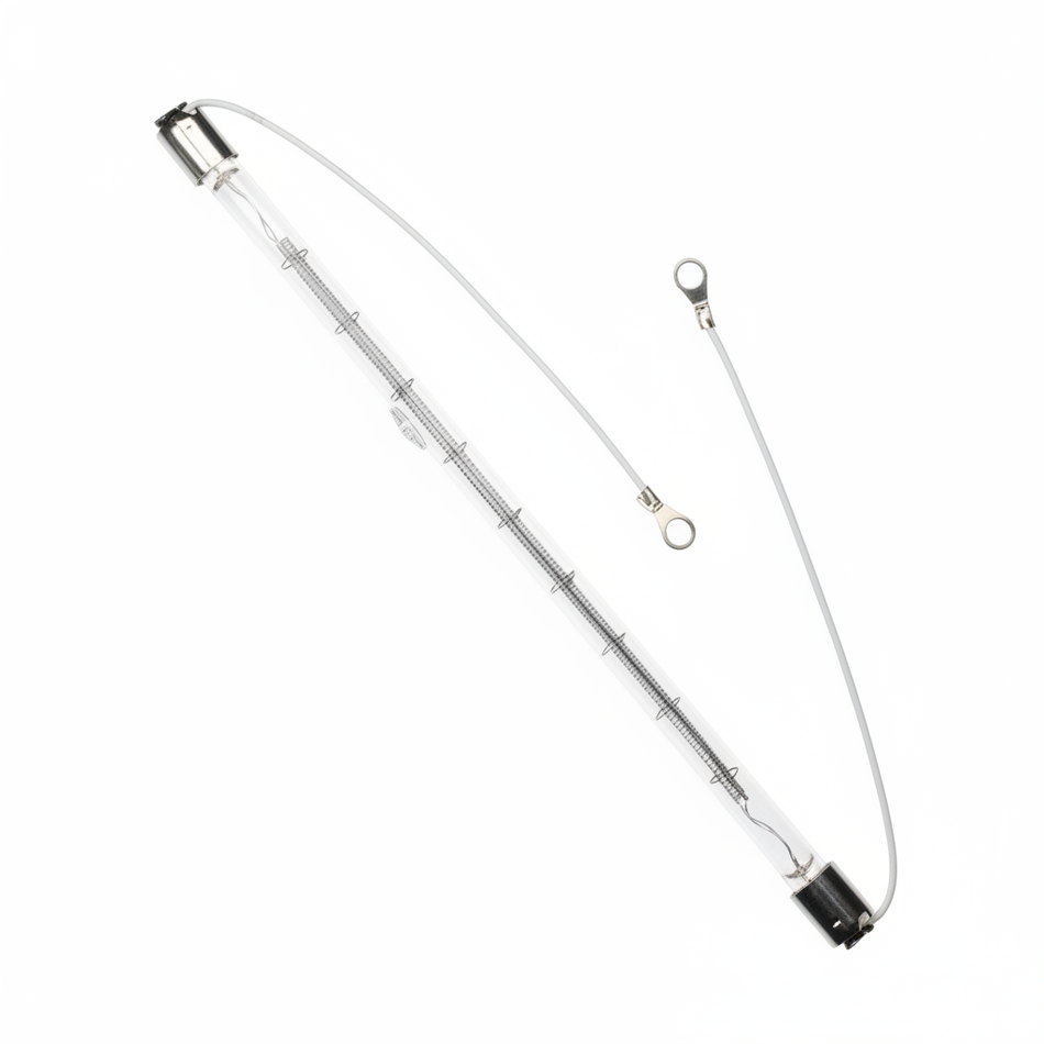 Tubular Lamp on White Background