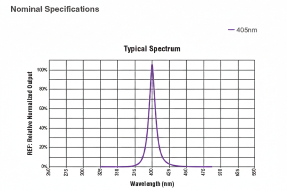 Typical Spectrum - 405nm only