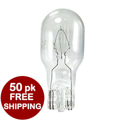 11W 12V Clear T5 Xenon Wedge 50-Pack #40157c