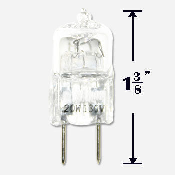 JCD Type 20W 130V Short G8 Clear - Halogen Light Bulb #12592