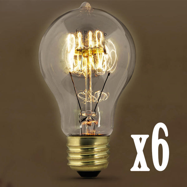 60 Watt Vintage AT19 Bulb (6 PACK) 51019-FETc