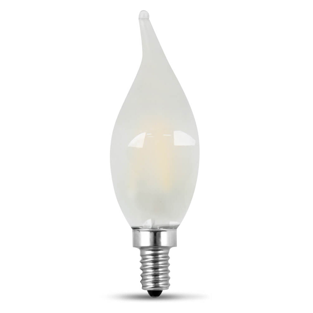 LED 4.5W Flame E12 Filament Frost DIM 27K (Case of 6 2-Packs) 61705-FETc