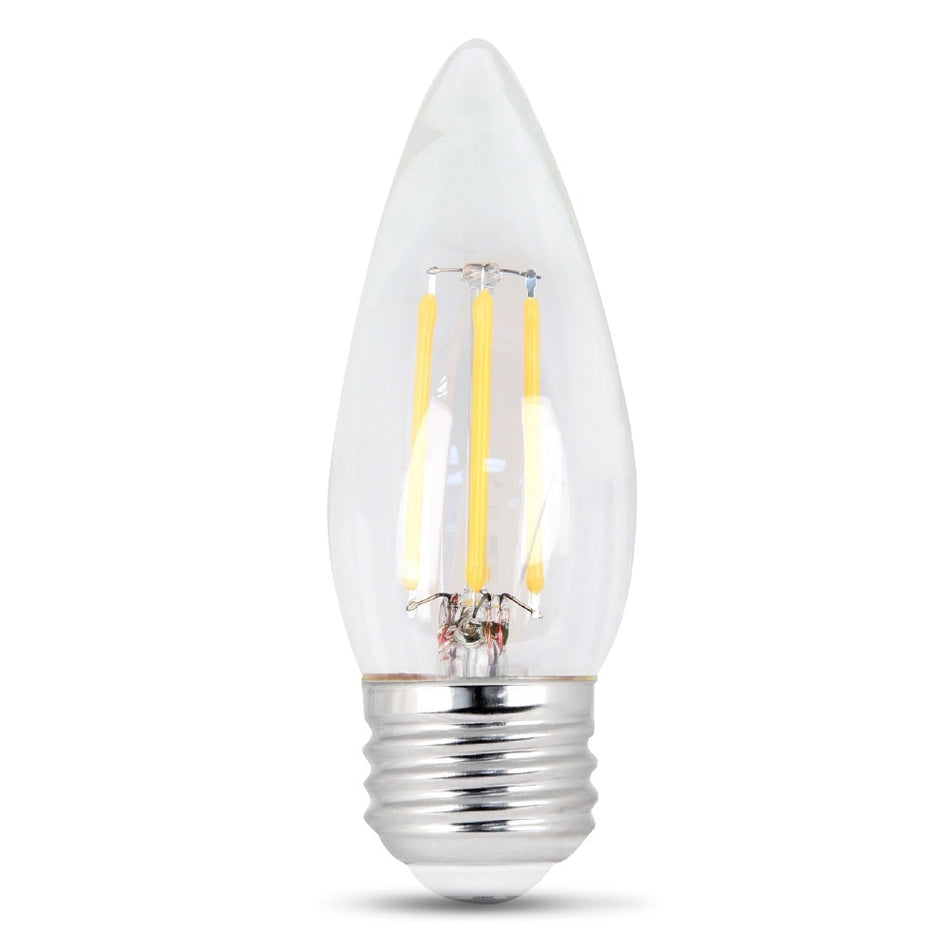 LED 4.5W Torpedo E26 Filament Clear DIM 50K (Case of 6 2-Packs) 61713-FETc