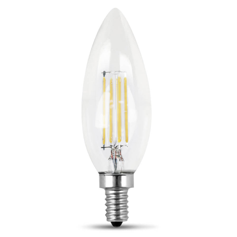 LED 4.5W Torpedo E12 Filament Clear DIM 50K (Case of 6 2-Packs) 61712-FETc