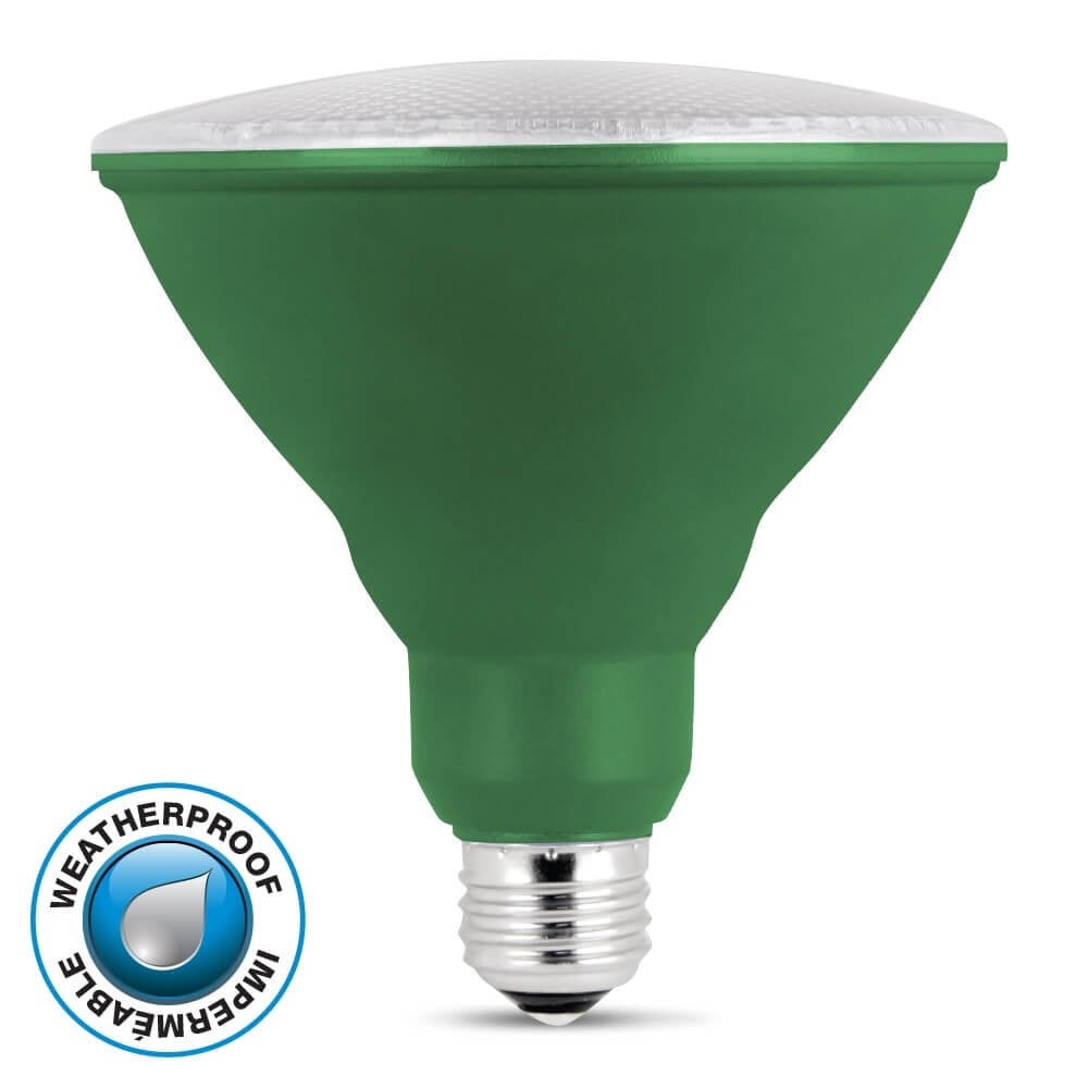 LED 7W PAR38 Green Flood 10K Wet (4 Pack) #61718-FETc