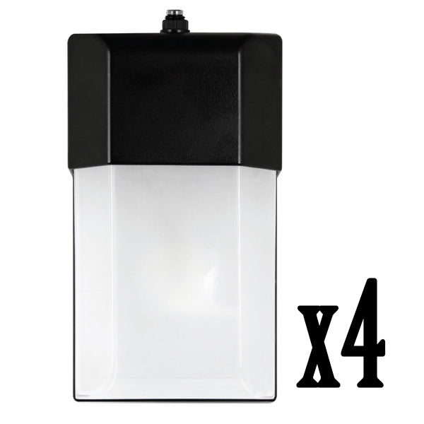 LED 12W Wall Light 5000K w/Dusk to Dawn Sensor (4 Pack) 61866-FETc