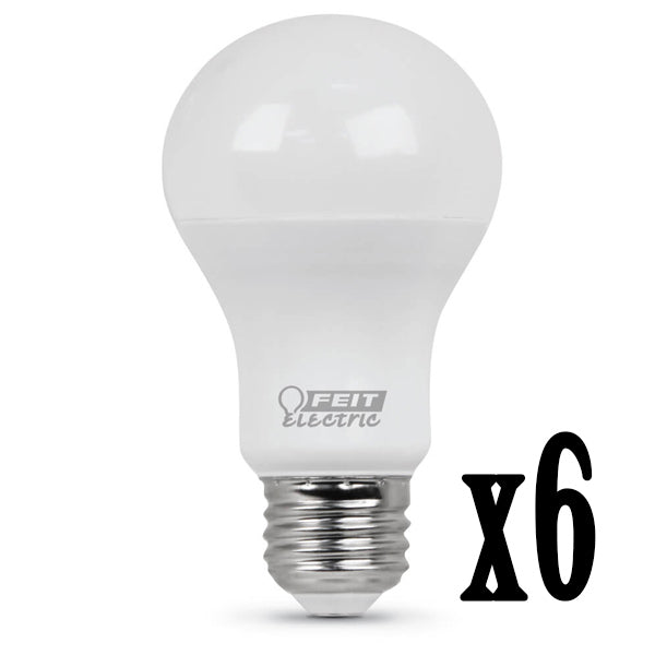 8.5W LED A19 (60W Equivalent) 11000hr 50K 800 Lumen (6 Pack) 64706-FETc