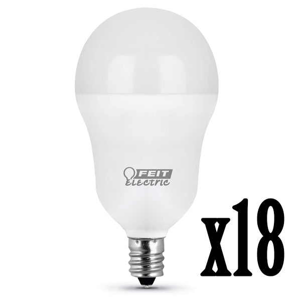 6W LED A15 (60W Equiv) 11000hr 50K 500 Lumen Candelabra Base (Case of 6 3-Packs) 64714-FETc