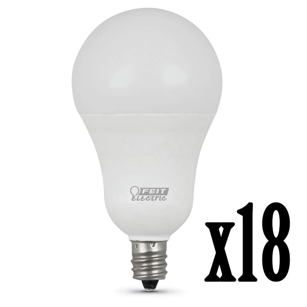 5W LED A15 (40W Equiv) 11000hr 50K 300 Lumen E12 Candelabra Base (Case of 6 3-Packs) 64711-FETc