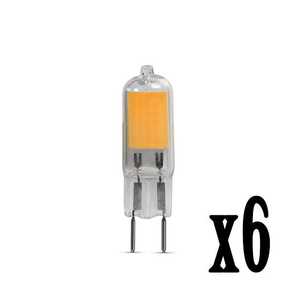Feit LED 2.3W G8 120V (25W Equiv) 3000K (6 Pack) 61831-FETc