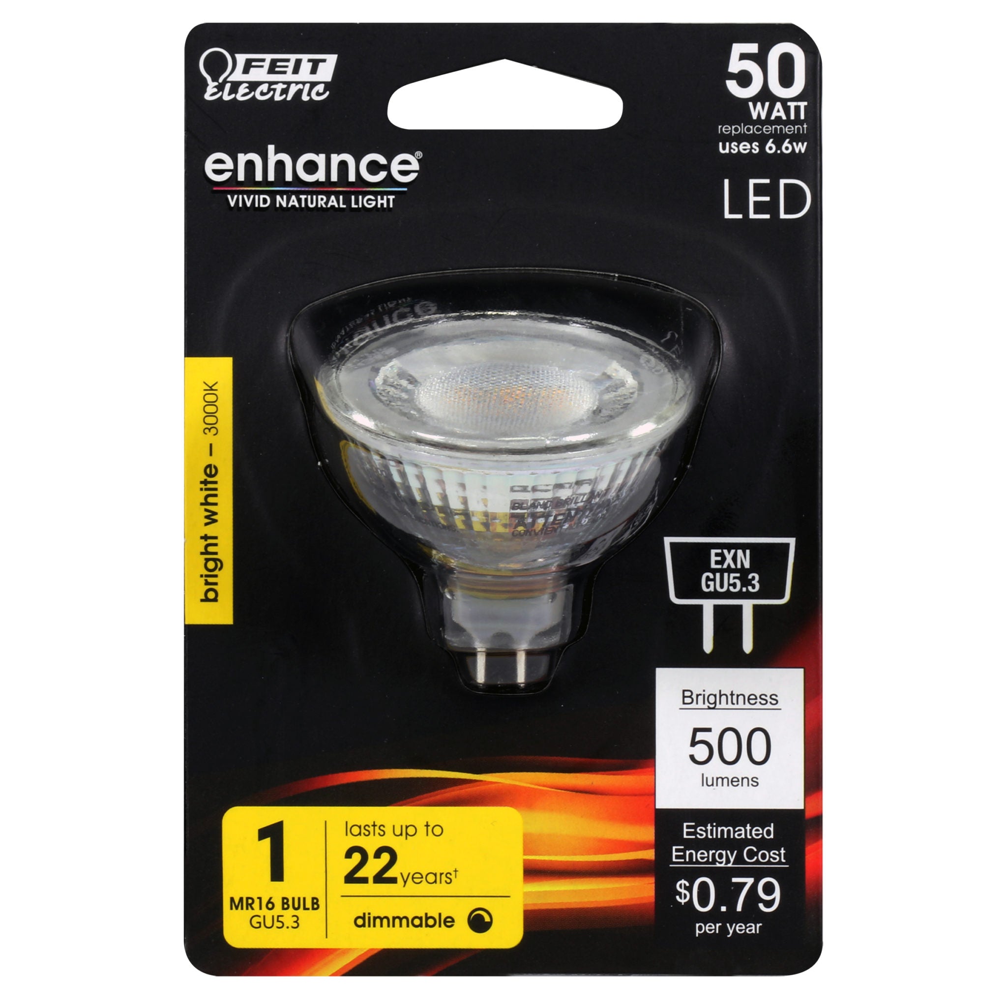 LED EXN 7W 12V (50W Equivalent) 3000K 500Lm Flood (6-Pack) 61491-FETc