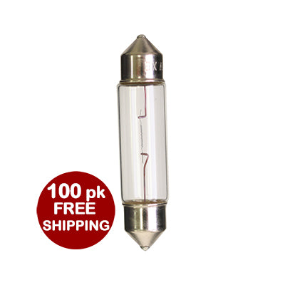 10W 24V Clear Xenon Festoon 100 pack - 40333c