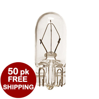 3W 24V Clear Xenon Wedge - 50 pk **Free Shipping** #40121c